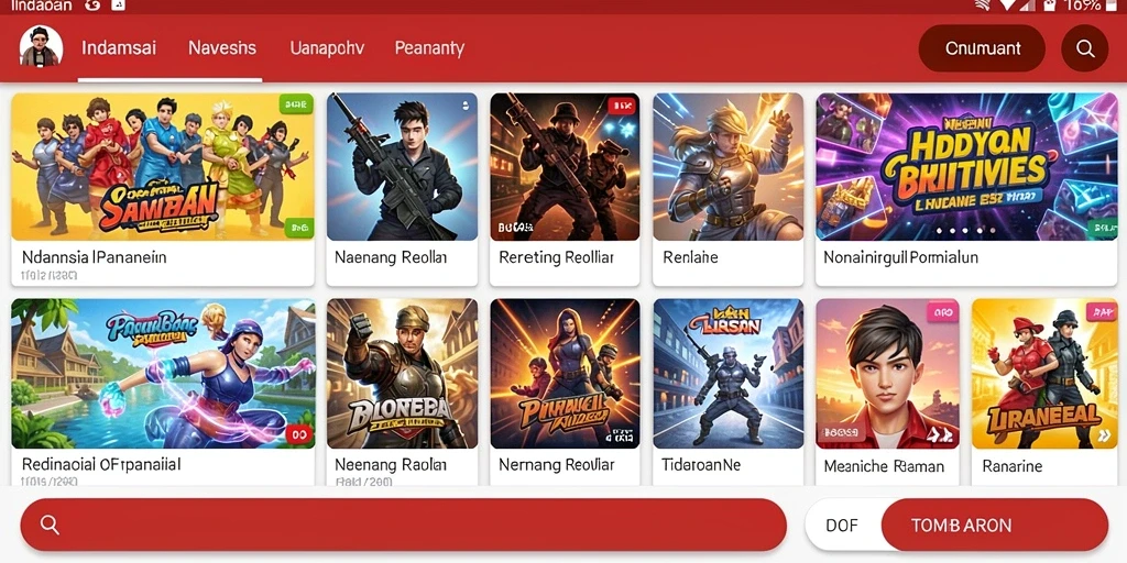 Tampilan antarmuka yang user-friendly untuk navigasi.