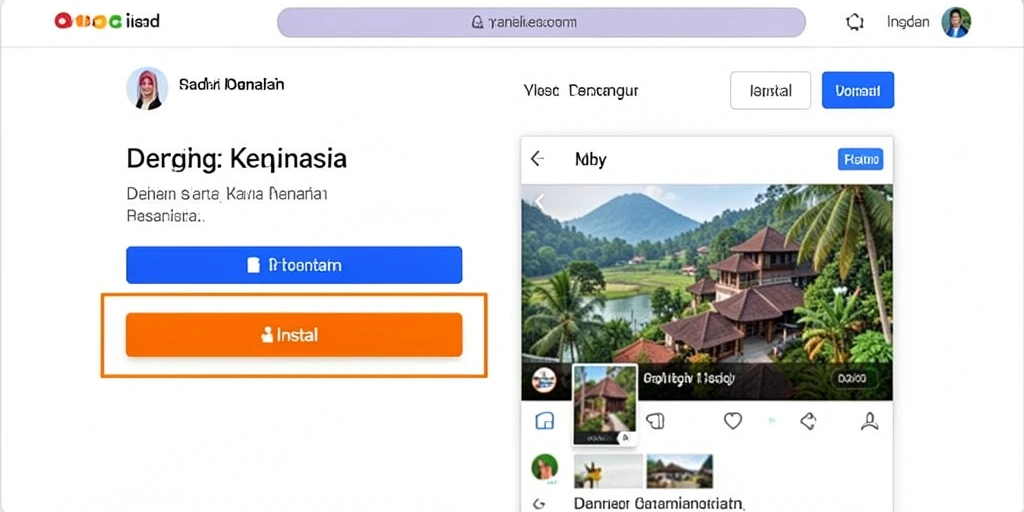 Tampilan antarmuka yang user-friendly.