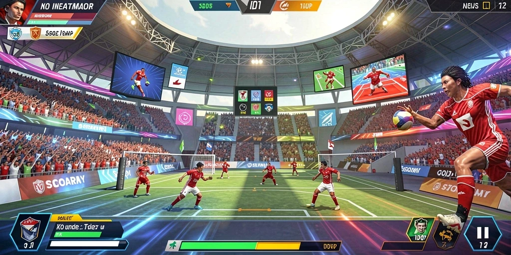 Tampilan awal permainan dengan interface yang intuitif.