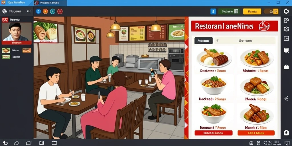 Tampilan antarmuka KAOSTOGEL yang menarik dan mudah dipahami.
