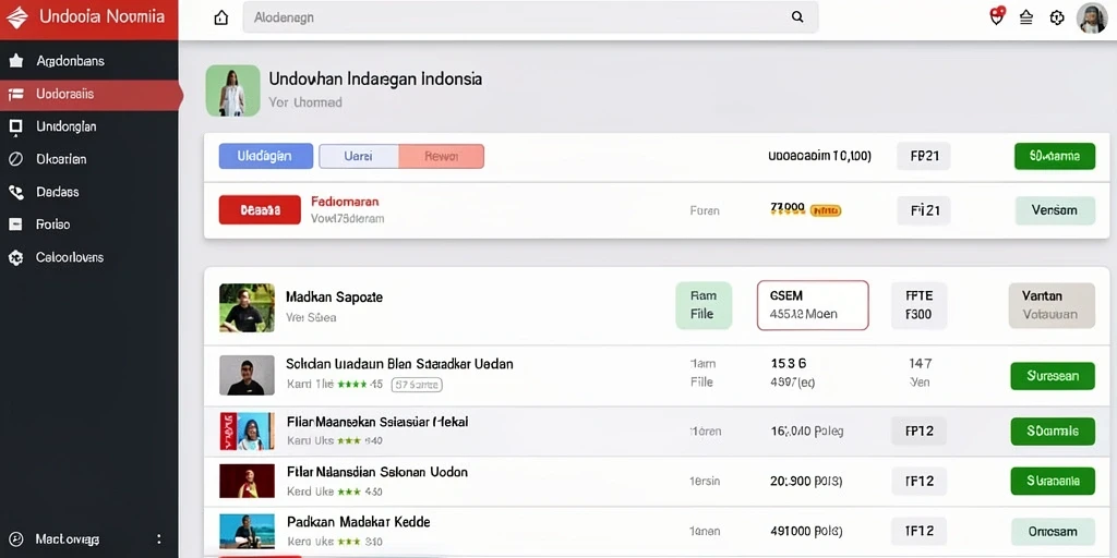 Tampilan antarmuka yang memukau dan user-friendly.