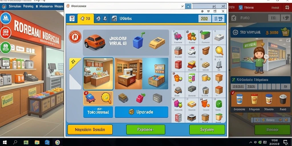 Screenshot tampilan antarmuka permainan yang menarik.