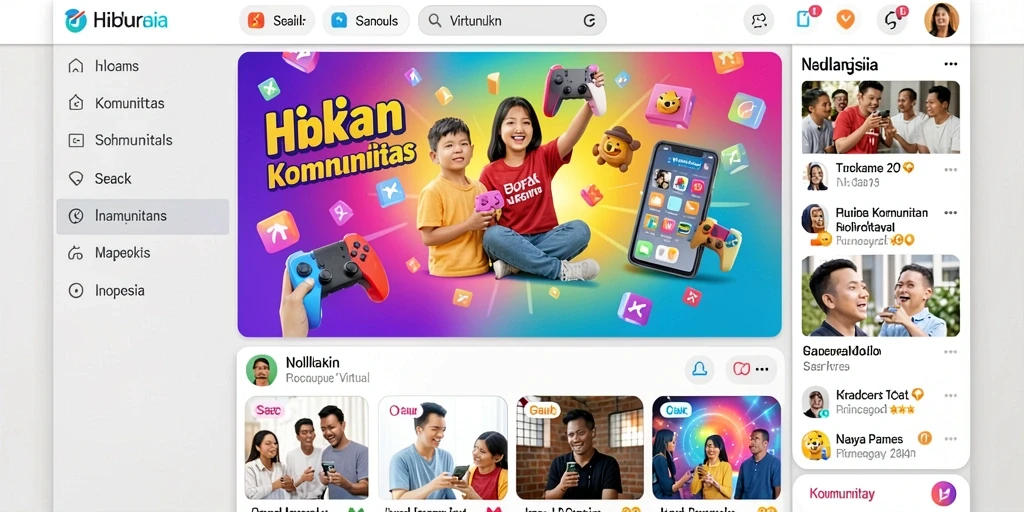 Tampilan awal yang menarik dan mudah dinavigasi.